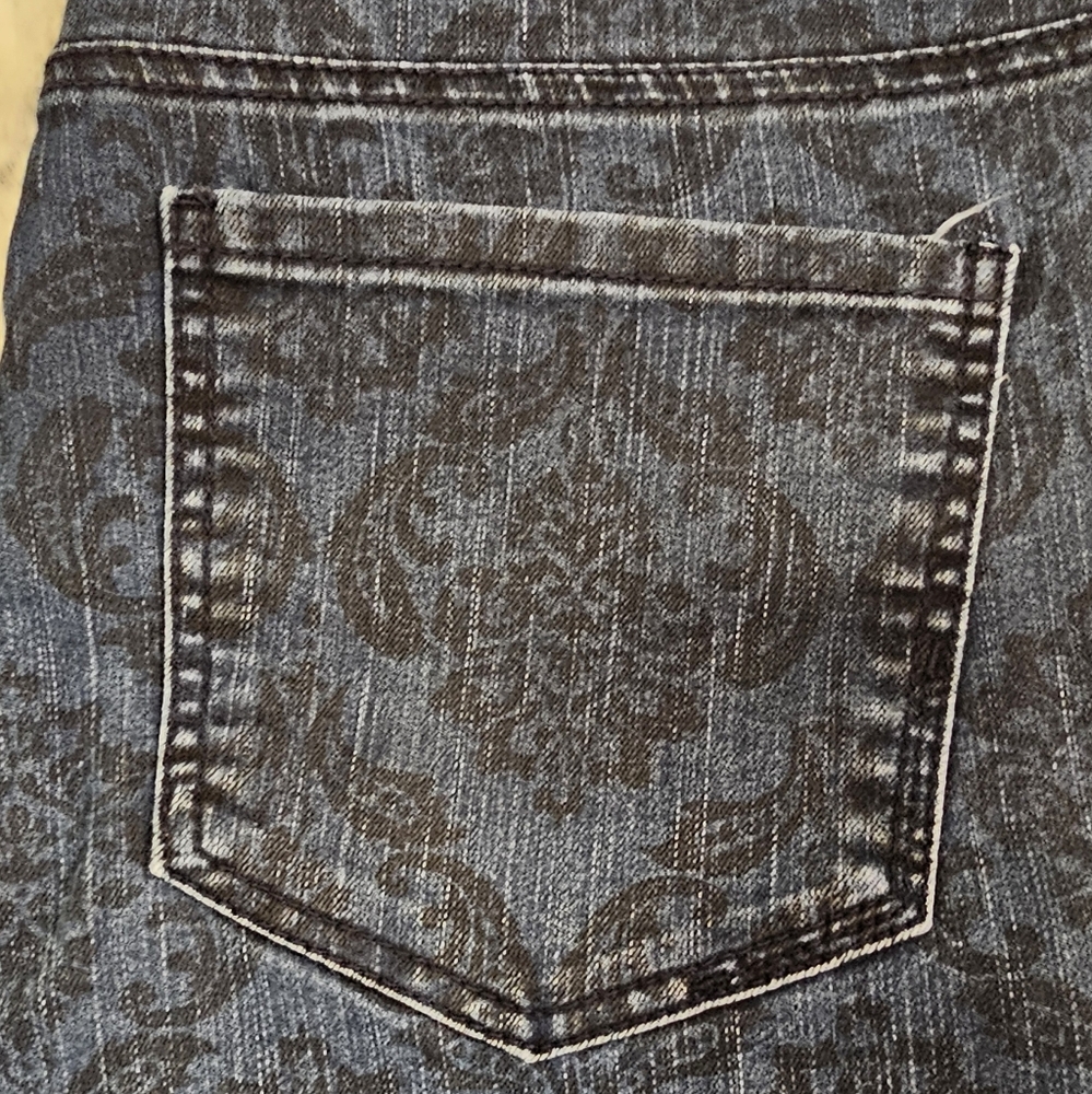 Liverpool Jeans Company Black Patterned Straight Leg Jeans - Picture 9 of 10